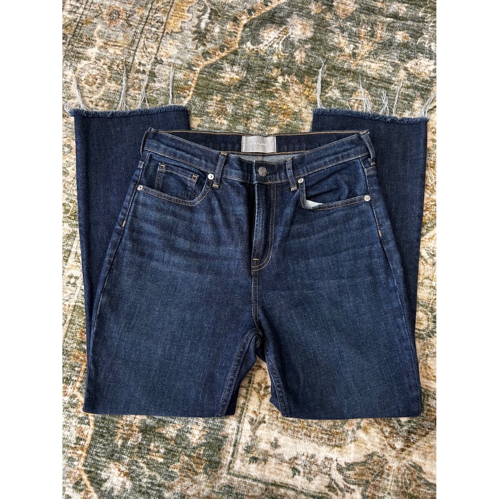 Everlane side 29 regular straight leg dark‎ wash jeans